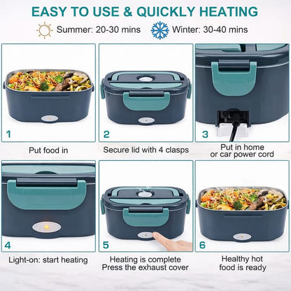 Electric Lunch Box Food Warmer  ⭐⭐⭐⭐⭐ Trustscore 4.9