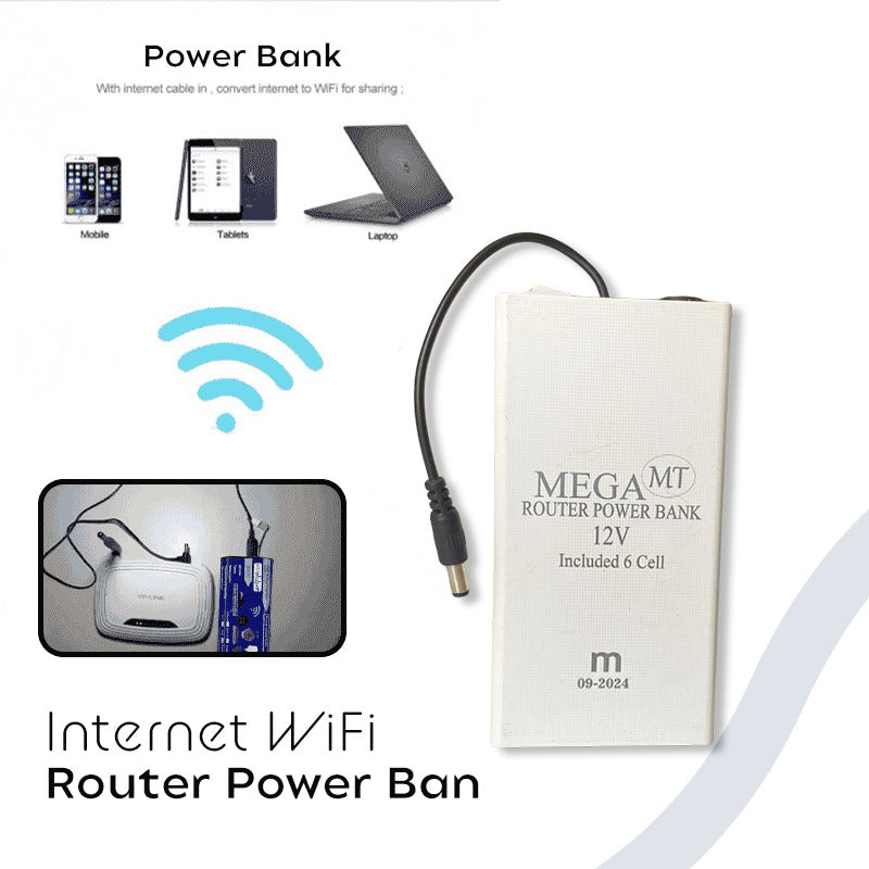 WiFi Router Power Bank (8–10Hrs Backup)  ⭐⭐⭐⭐⭐ Trustscore 4.9